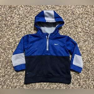 Nike Kids Blue and Gray Hoodie